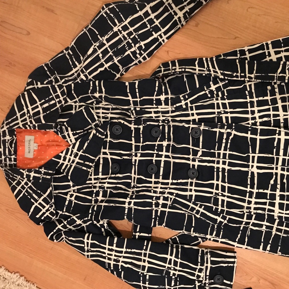 Merona navy rain coat perfect condition beautiful